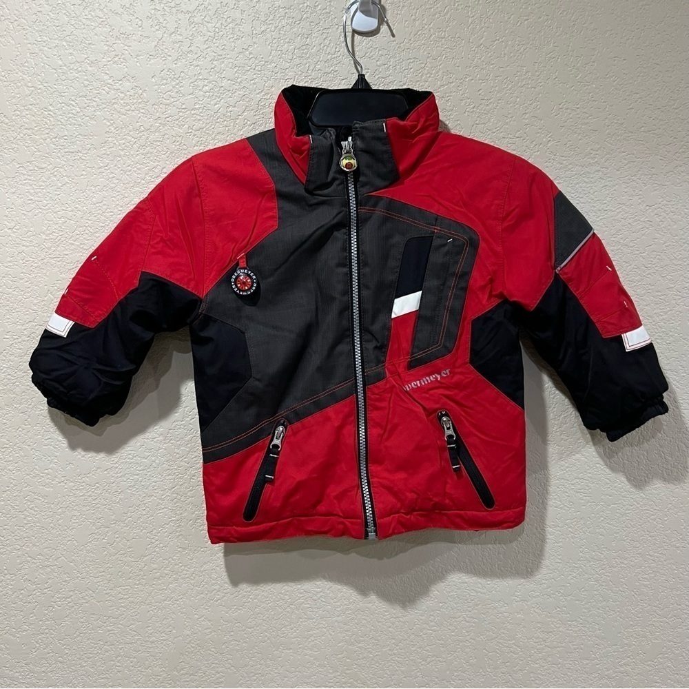 Obermeyer Boys Toddler Kids I-Grow Red Jacket Coat Size 3 Snow Outdoor #11623